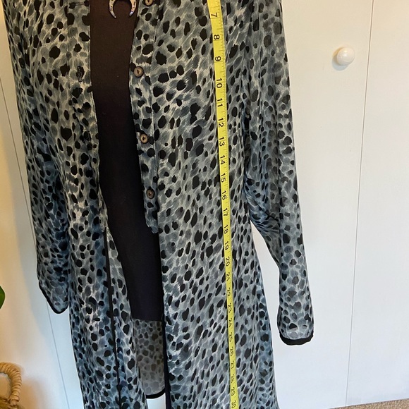 Sarong Style Button Down Cover Up | Collar Cover - Picture 11 of 12